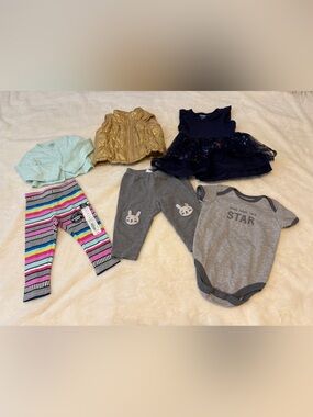 Baby Girls 6-9m- 6 Piece Outfits
